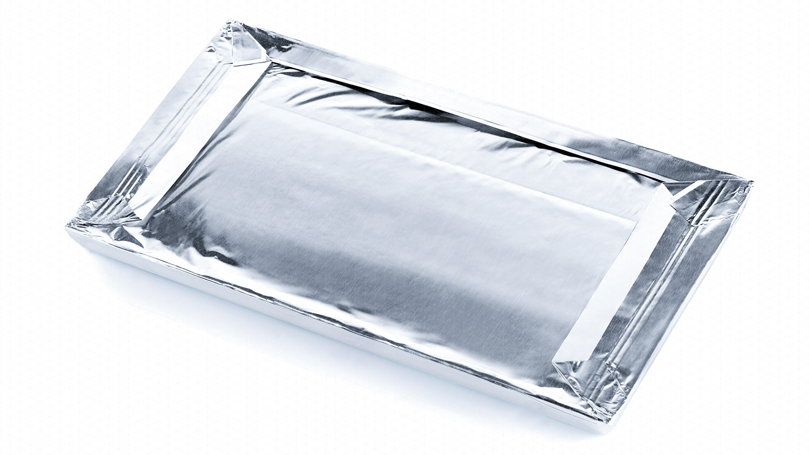 Three-side-sealed aluminium