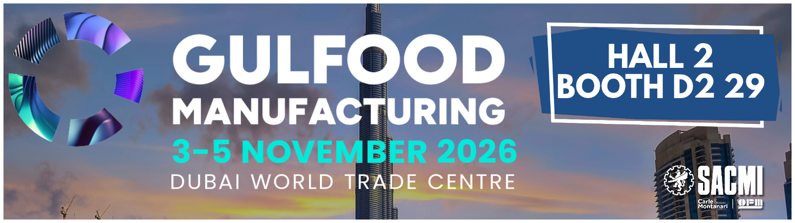 SACMI PACKAGING & CHOCOLATE a Gulfood Manufacturing 2026: soluzioni integrate per il chocolate processing e packaging