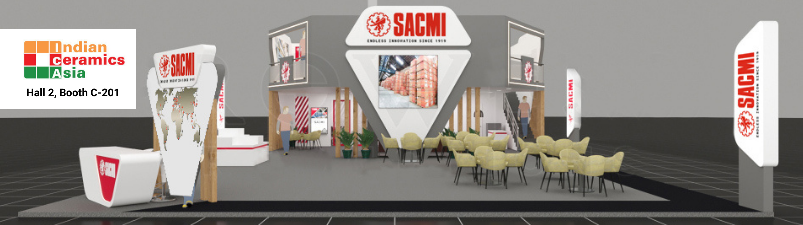 Indian Ceramics is back (6-8 April 2022), with SACMI quality, versatility and energy-saving solutions set to play a central role