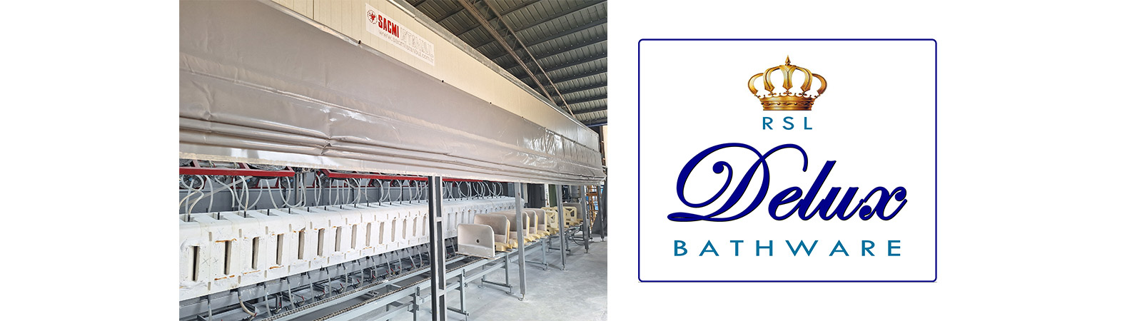 Colaggio SACMI per il nuovo impianto RSL Deluxe Bathware