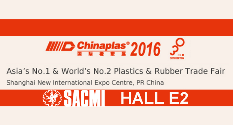 Produttività, affidabilità e risparmio energetico: tecnologie Sacmi a Chinaplas 2016