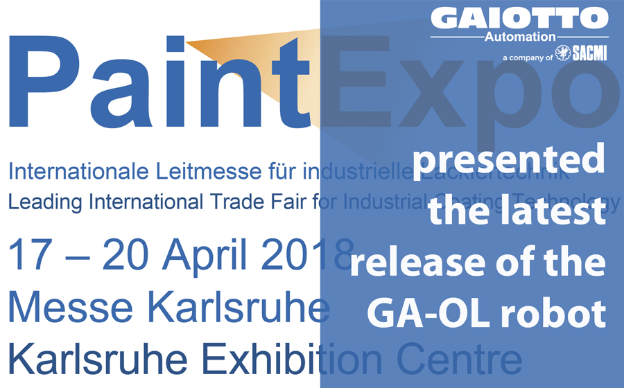 Gaiotto ha presentato a Paint Expo 2016 la nuova release del robot GA-OL