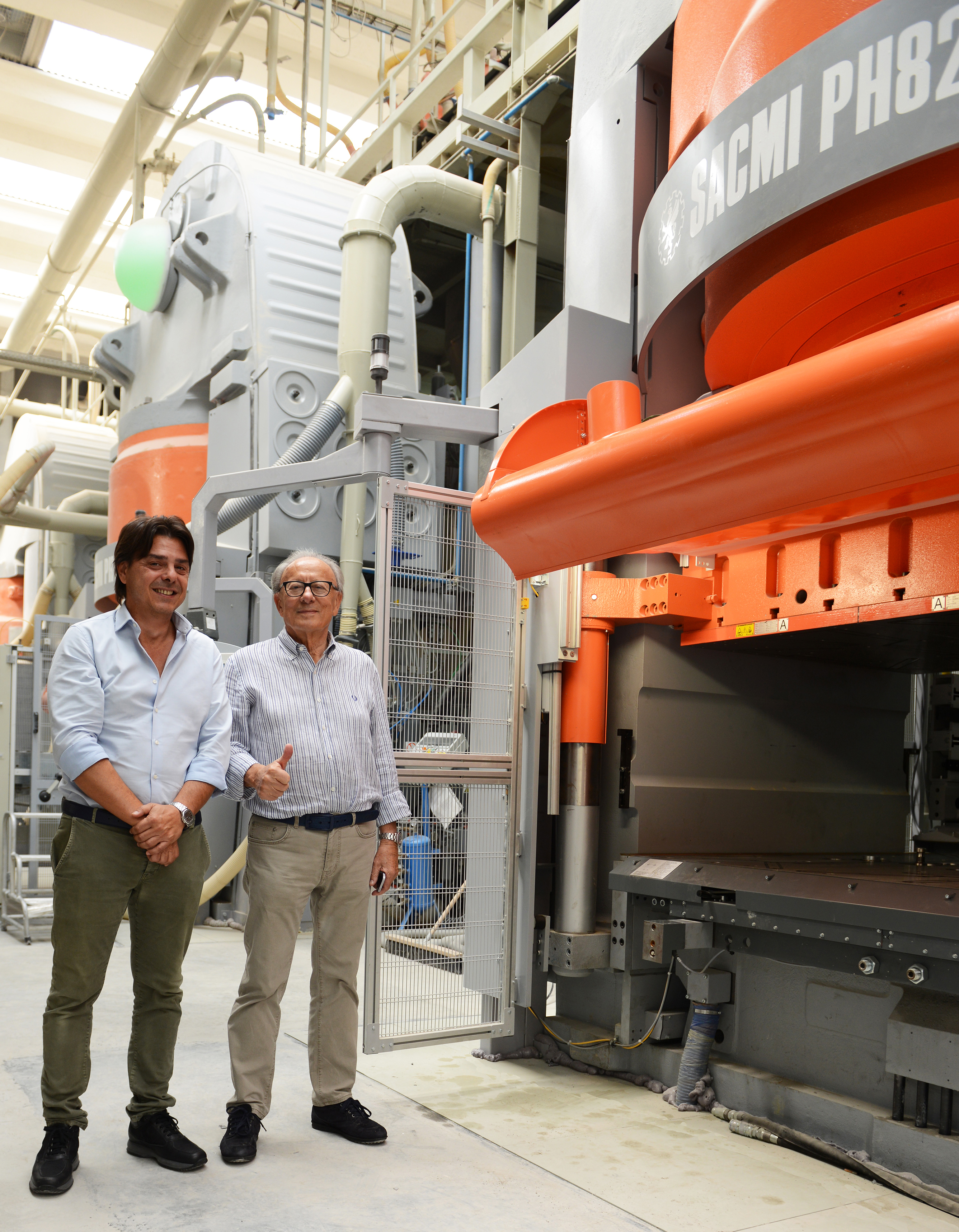 Nuova PH8200 Sacmi, primo esemplare fornito al Gruppo Romani 