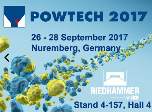 Riedhammer protagonista alla fiera Powtech 2017